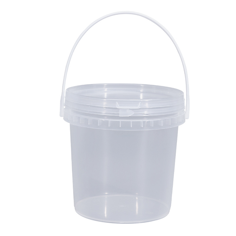 PP食品級材質 密封透明外賣桶 帶蓋龍蝦打包桶
