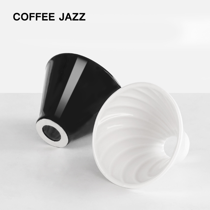 coffee jazz v60陶瓷濾盃滴濾式咖啡盃家用手沖咖啡過濾盃1-2人份