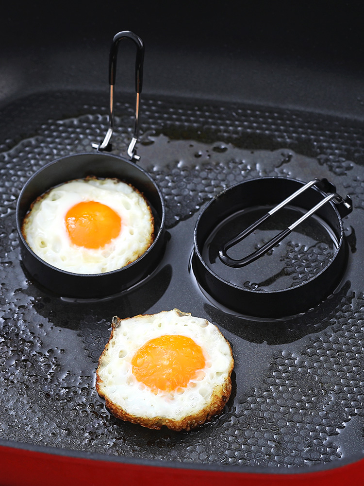 不沾煎蛋模具 荷包蛋神器 圓形煎雞蛋模型 愛心便當 兒童早餐 漢堡蛋圈 (8.3折)
