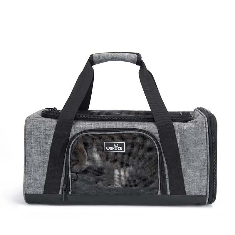 貓包手提式航空軟包 透氣斜挎揹包 寵物外出便攜 (2.6折)