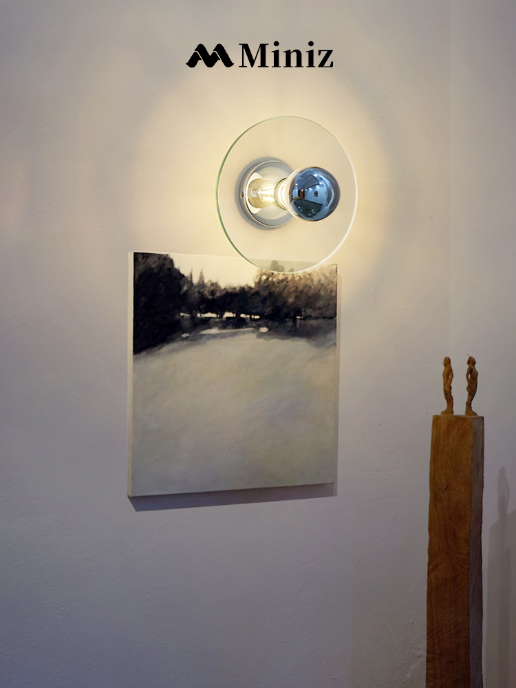 北歐風格玻璃壁燈簡約客廳臥室床頭燈包豪斯壁燈暖光 (8.3折)