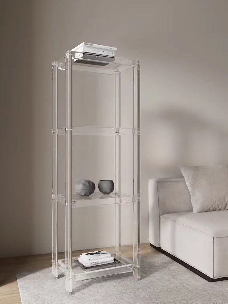 壓克力展示架簡約現代風格浴室客廳通用多層創意儲物透明方形置物架