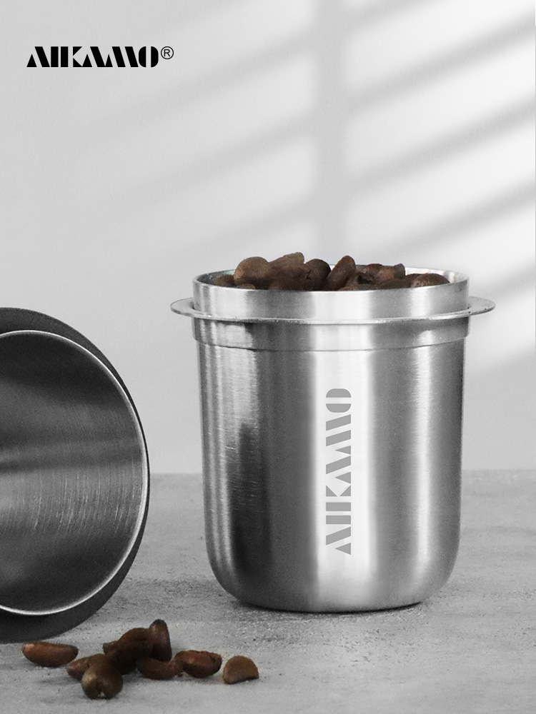 aikamo 304不鏽鋼加厚咖啡接粉杯 電動磨豆機聞香杯