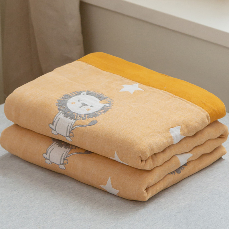 日式風格純棉紗布毛巾被夏天涼感空調被柔軟舒適午休沙發毯