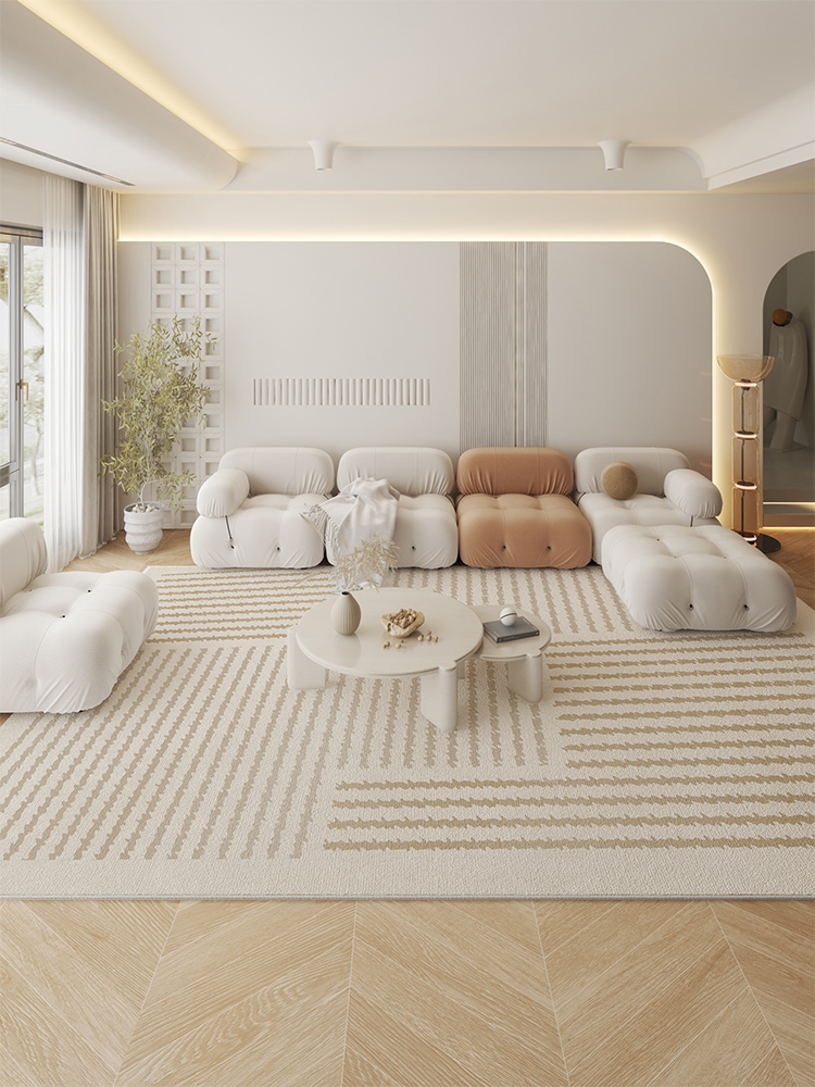 簡約風地毯客廳復古沙發防滑毯房間長方形地墊
