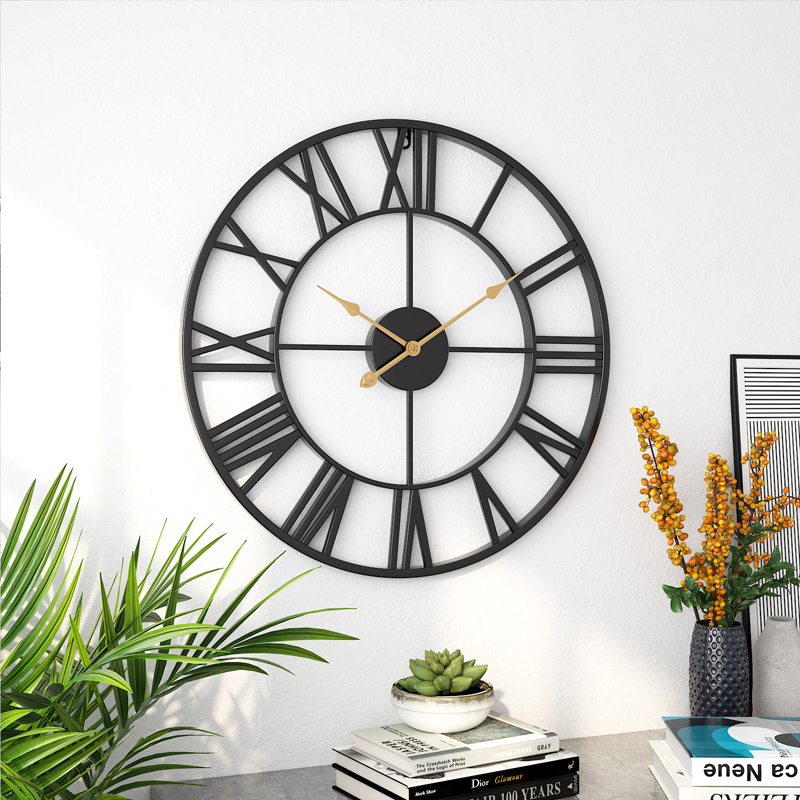 現代簡約歐式掛鐘北歐客廳家用時尚靜音創意時鐘