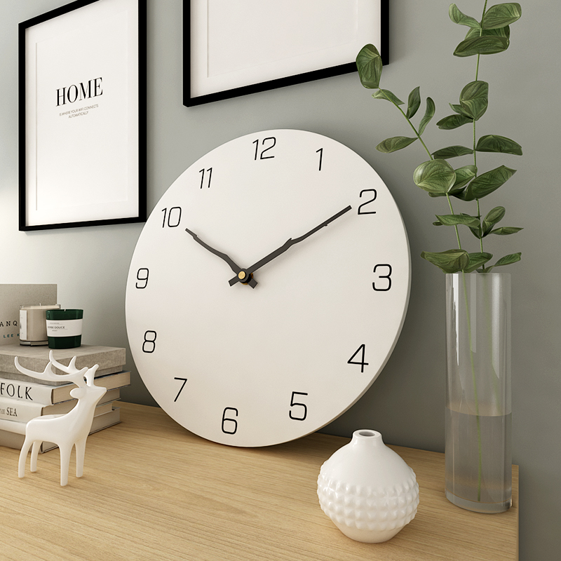 靜音鐘錶北歐掛鐘 創意客廳簡約大氣數字臥室家用掛錶