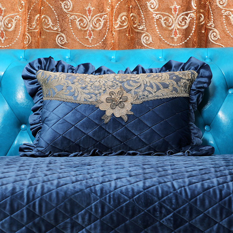 刺繡歐式奢華抱枕客廳床頭裝飾抱枕