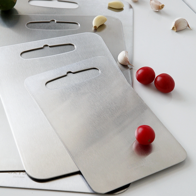 304不鏽鋼菜板廚房家用揉麪擀麪板和麪板水果砧板切菜板烘焙案板