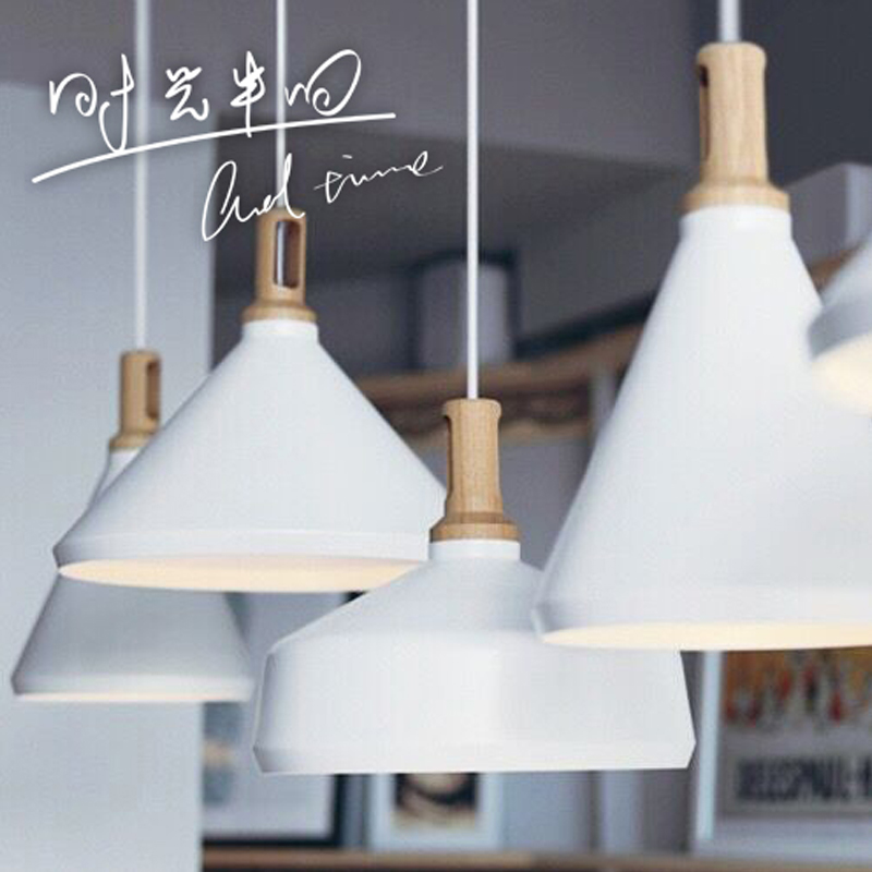 設計師現代簡約創意北歐吊燈實木魔法實騐瓶美式工業風餐厛吊燈鋁
