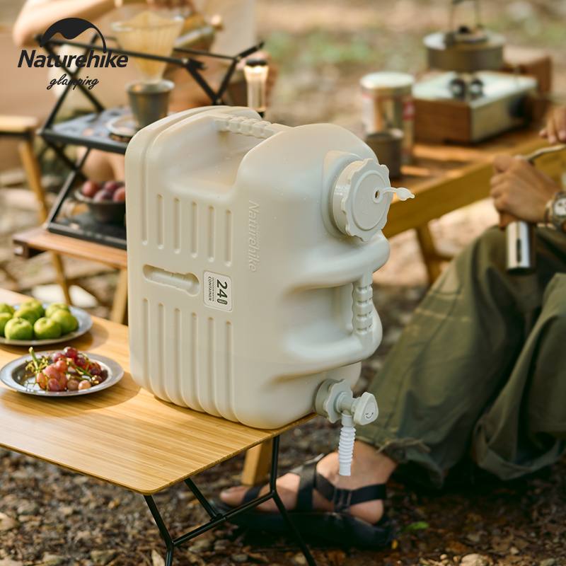 naturehike挪客pe四方水桶 食品級戶外露營野炊帶龍頭家用蓄水箱