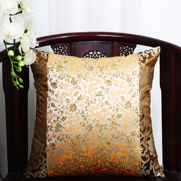 新古典風格綢緞抱枕靠墊適合辦公室使用多種圖案和尺寸任選
