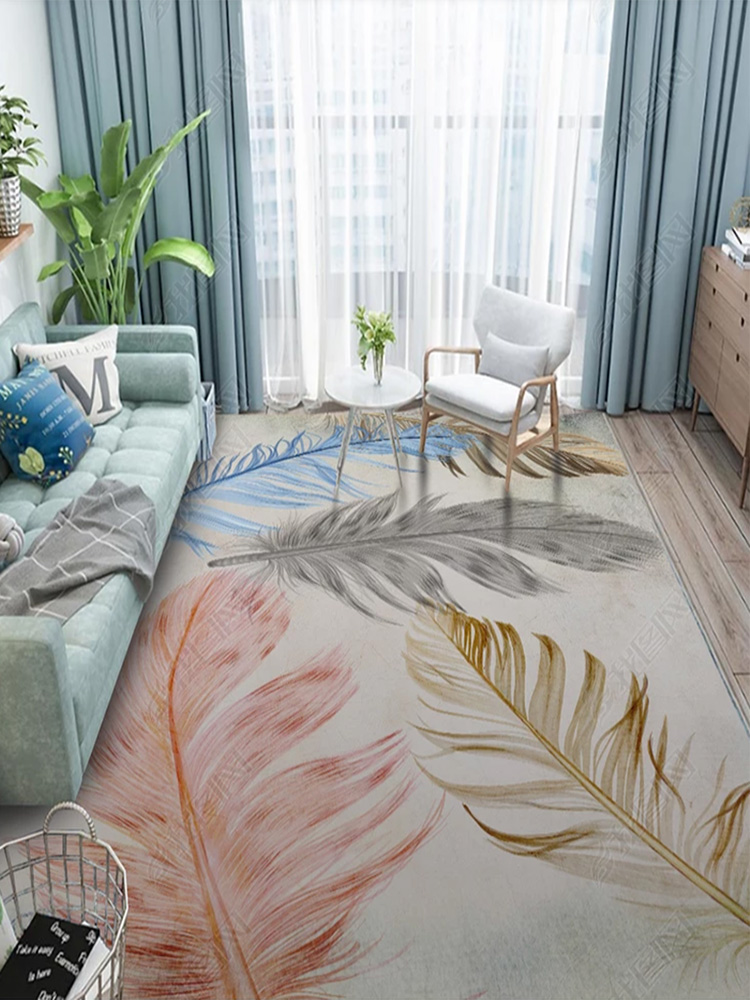 ins風簡約現代北歐地毯客廳茶几毯地墊臥室房間家用滿鋪床邊地墊