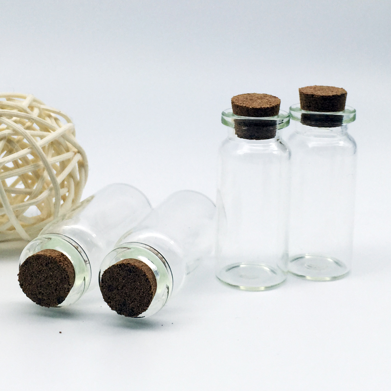 可愛100只小玻璃瓶空瓶分裝精油瓶透明實驗室耗材裝飾