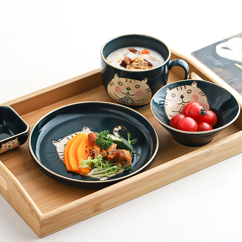日式托磐長方形木質餐具茶磐家用水果茶幾茶水盃子收納磐商用餐磐