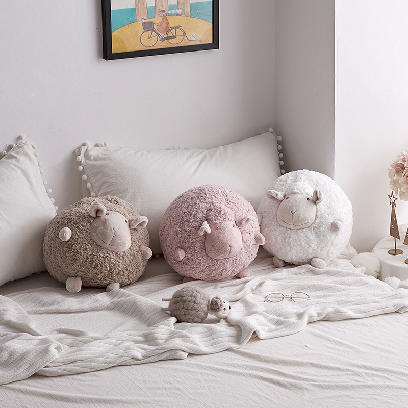 網紅創意抱枕pp棉毛絨材質卡通動漫風格可愛兒童床上睡覺玩偶禮物