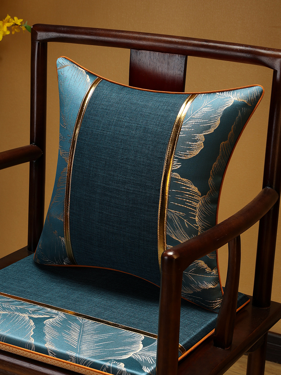 中式風格抱枕靠墊紅木沙發大靠包軟包墊優雅大氣適用客廳臥室床頭