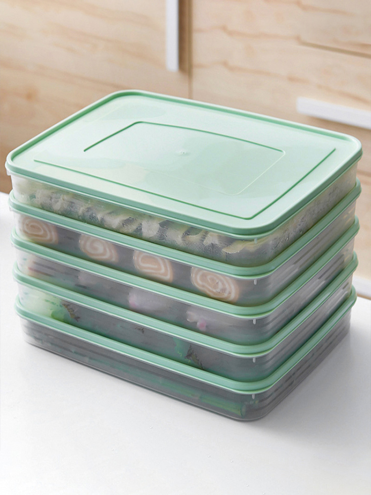 塑料家用冰箱冷凍保鮮盒密封盒食品級餃子盒子