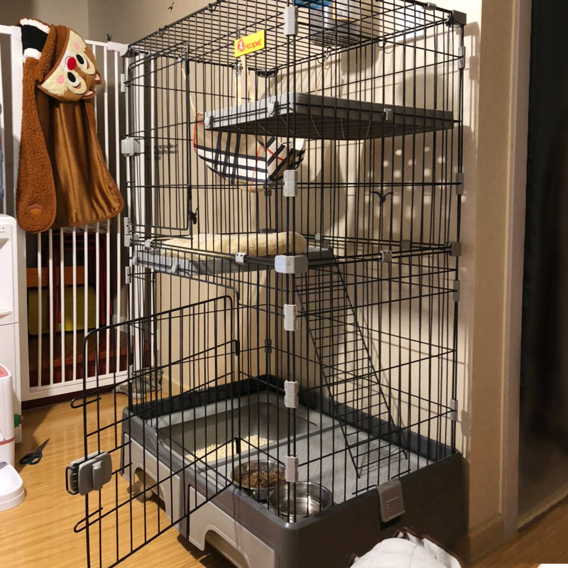 貓籠別墅大號貓咪室內家用大型超大自由空間帶厠所日式寵物貓籠子