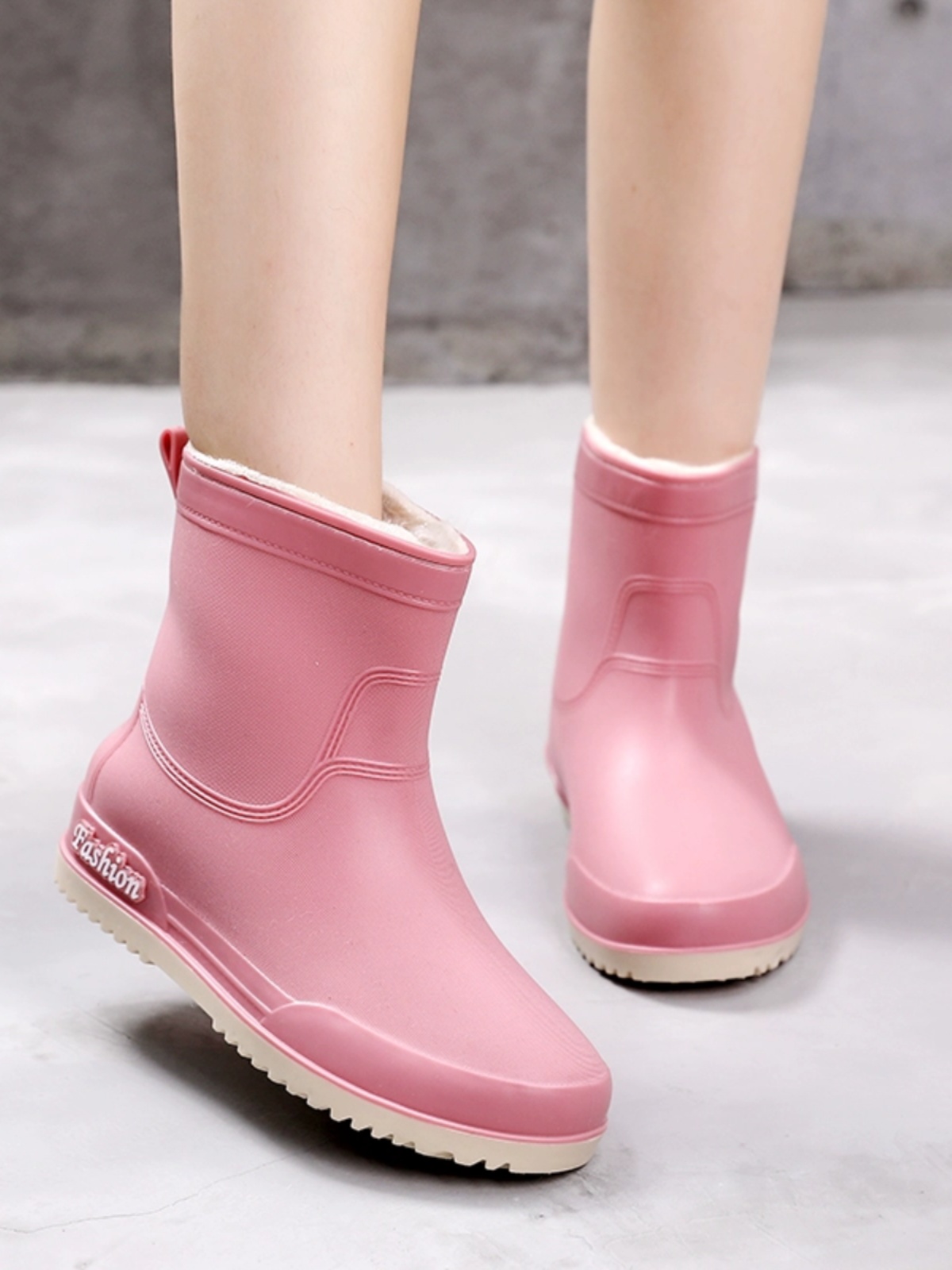 網紅日系時尚短筒防水雨鞋
