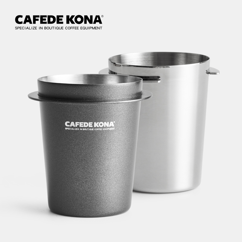 質感不鏽鋼接粉杯意式咖啡機手柄接粉器咖啡聞香杯EK43 (8.3折)