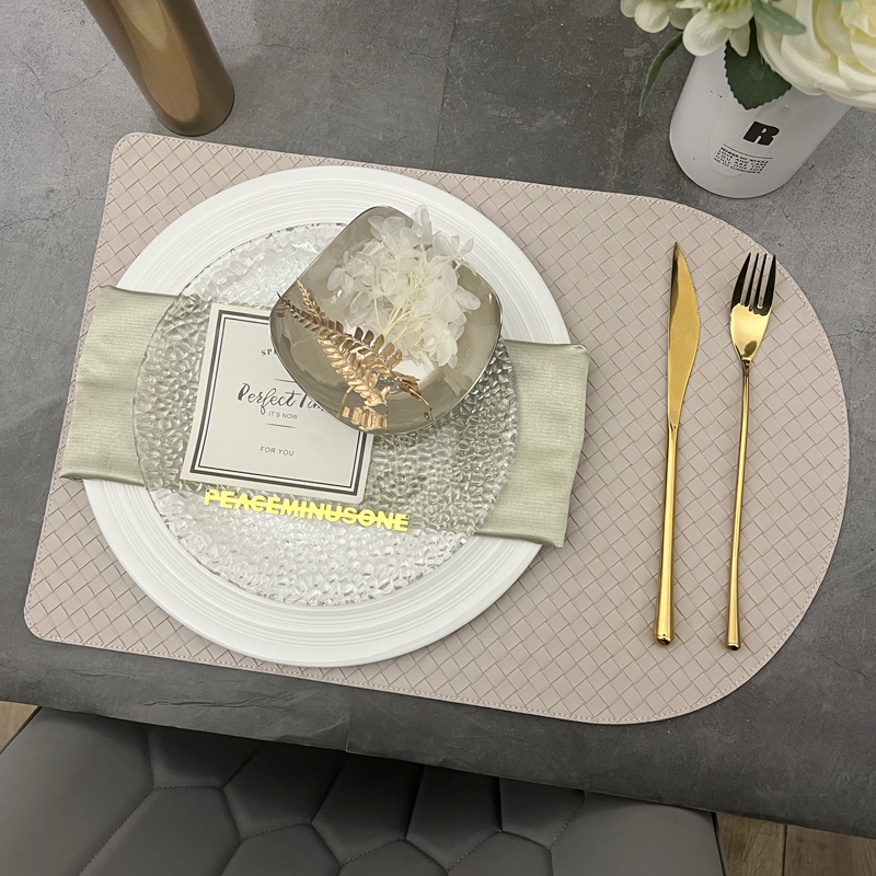 簡約北歐風格玻璃盤餐具擺件套裝售樓處餐桌擺件提升空間質感