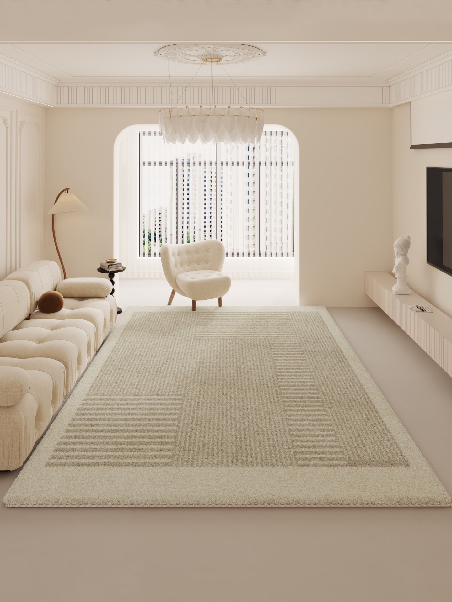 輕奢極簡風客廳地毯耐磨加厚好清洗多款顏色尺寸可選
