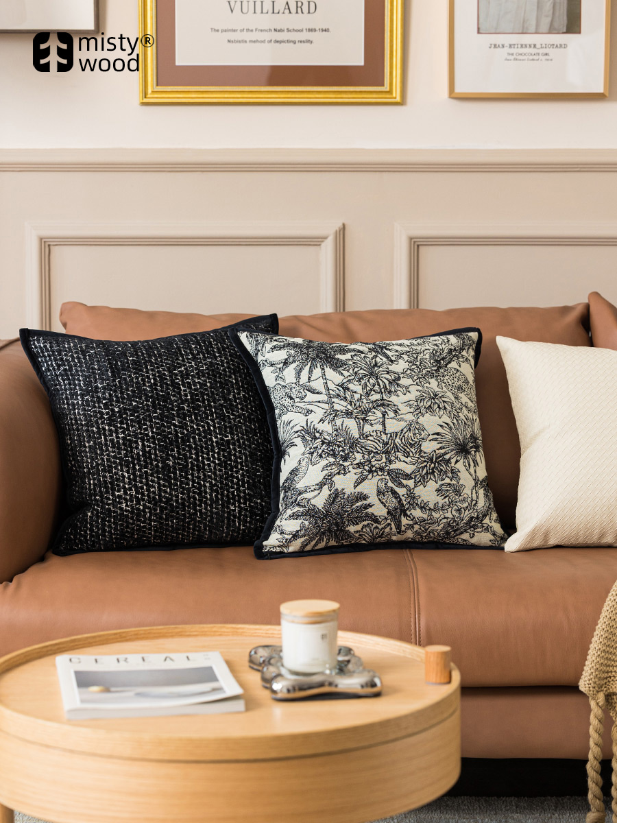 簡約現代法式復古風抱枕 沙發客廳靠枕寢具樣板間軟裝