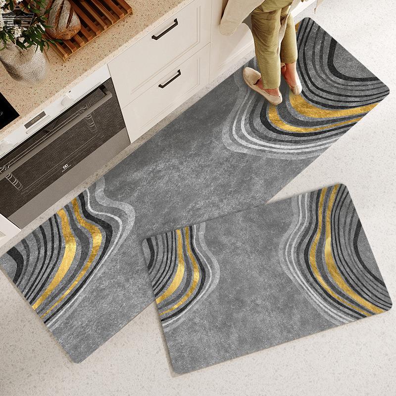 防滑防油免洗地墊 廚房地毯吸水腳墊 專用防水免清洗