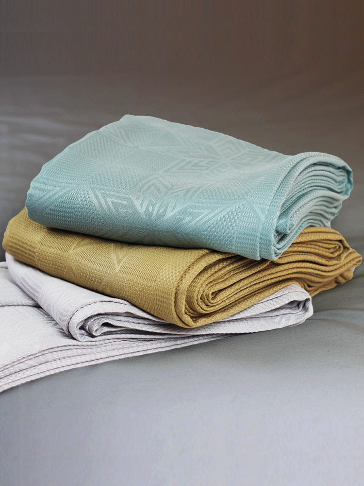 竹纖維冰絲毯夏季涼毯子午休冷感防蟎毛巾被薄毯