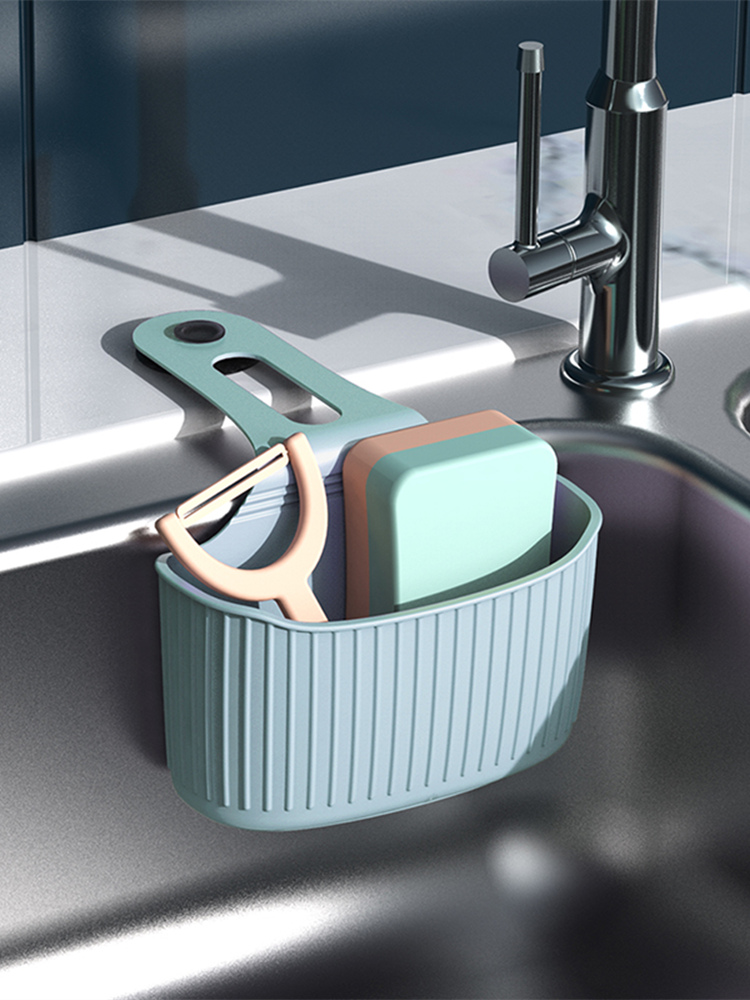 日式風格吸盤壁掛架免打孔適用於廚房浴室放置洗漱用品塑料材質小清新風格單層雙層可選