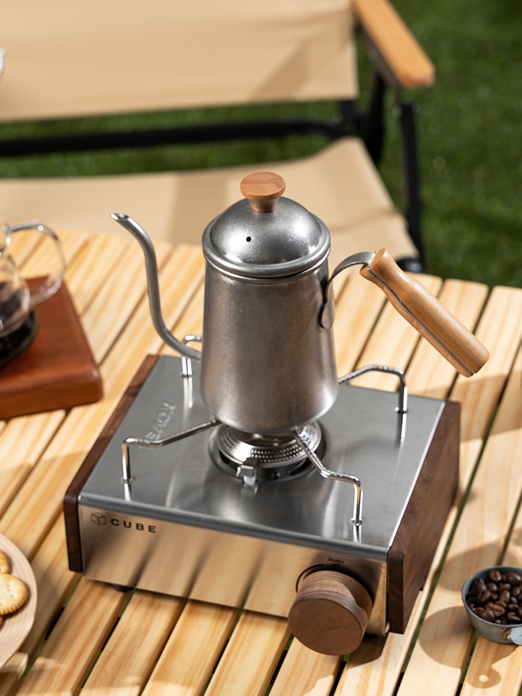 北歐風格復古做舊長嘴水壺 輕便不鏽鋼咖啡壺 煮咖啡神器
