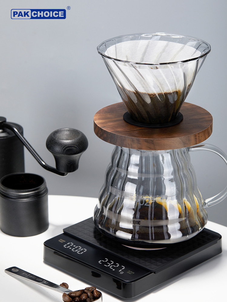 咖啡器具專用電子秤大師款傳奇黑與黑兩色可選附手動計時器與溫度計 (8.3折)