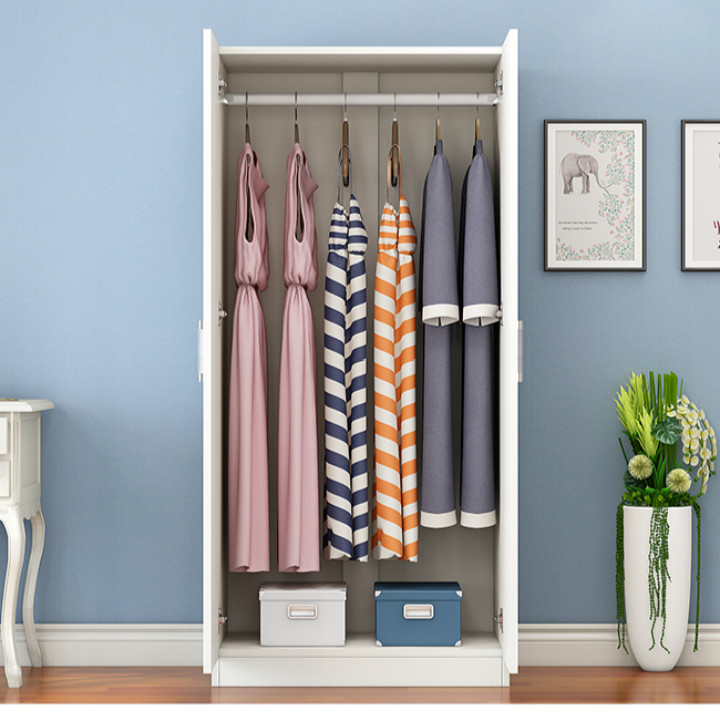 簡易單人衣櫃全掛衣式木質小戶型窄款60長70 80 90寬50cm收納衣櫥
