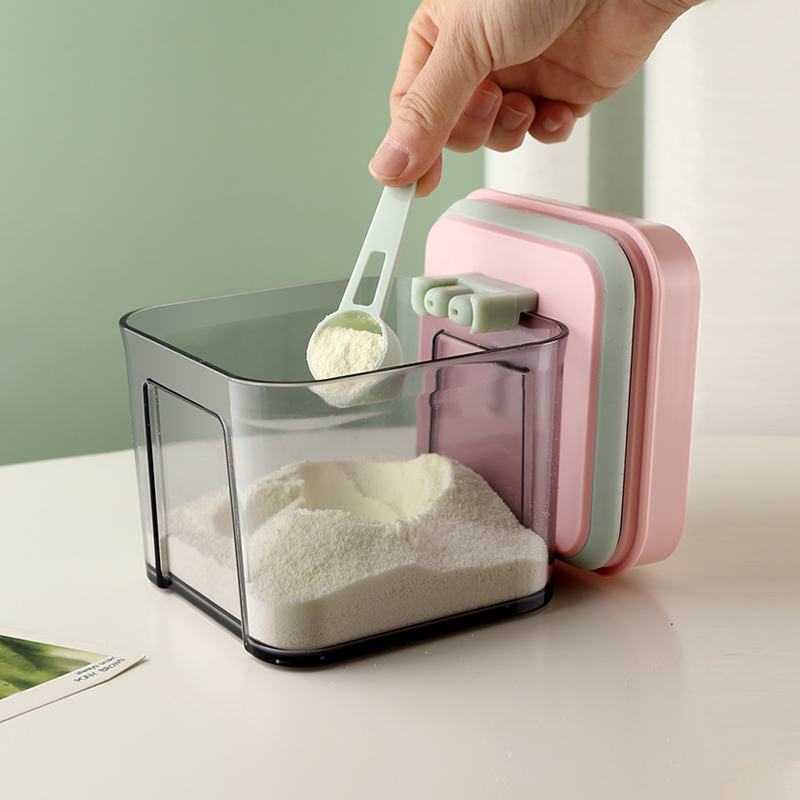 創意馬卡龍色奶粉盒防潮儲存密封罐日常送禮佳品