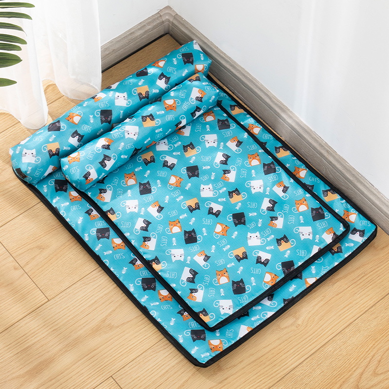 清涼舒適夏季狗床 泰迪柴犬小型犬貓咪專用涼蓆窩枕頭墊子