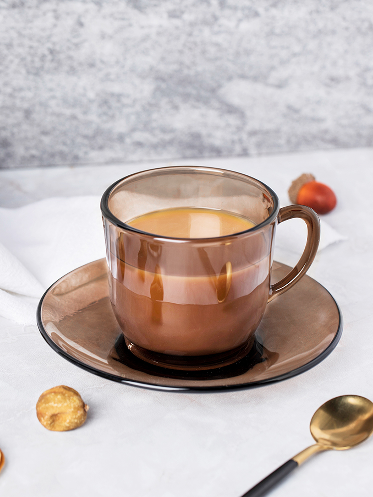 法國duralex進口鋼化玻璃咖啡盃套裝早餐盃英式下午茶盃2套裝
