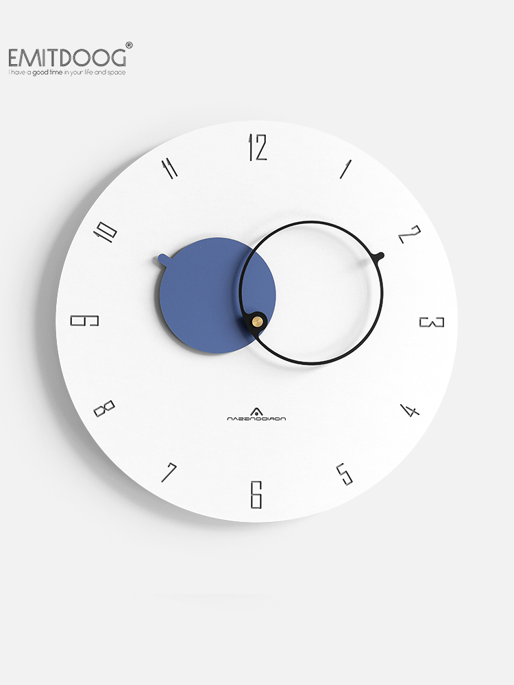 北歐簡約掛鐘裝飾鐘錶客廳2023新款時鐘免打孔