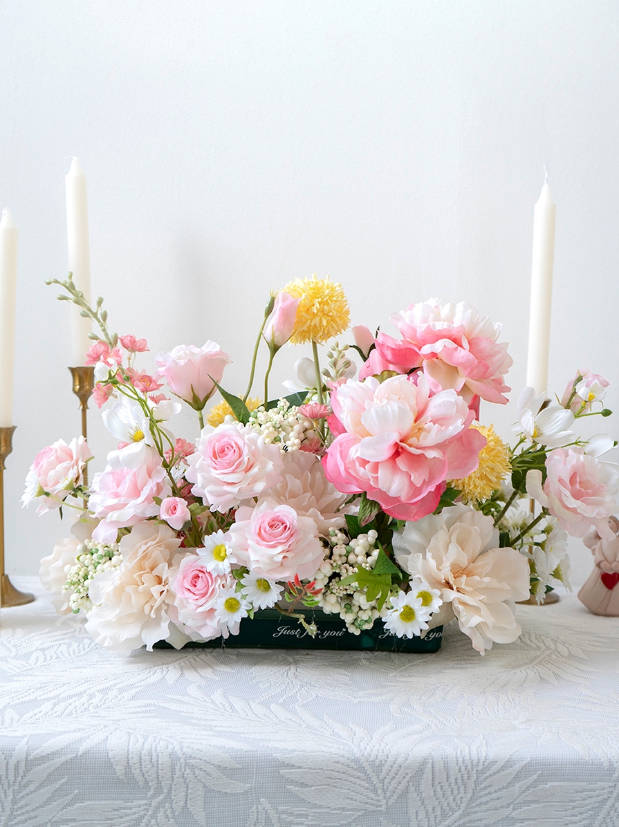 歐式鄉村風盆栽 桌面擺飾 裝飾花藝套裝