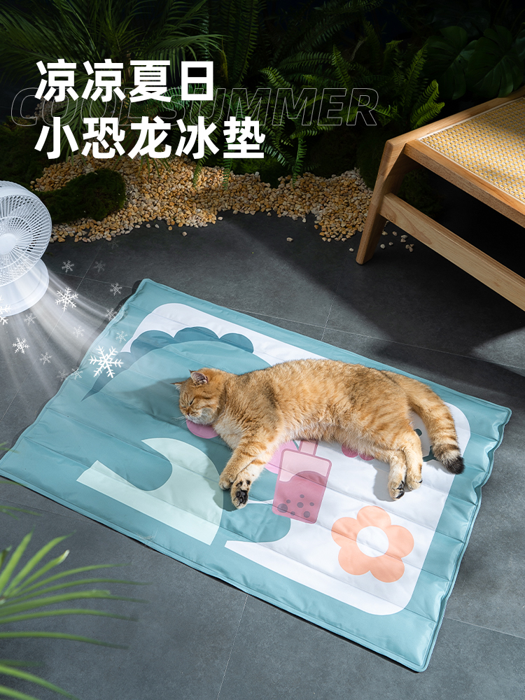 貓咪冰墊夏天寵物墊子貓窩涼墊冰牀睡覺涼蓆睡墊狗狗用品夏季冰窩