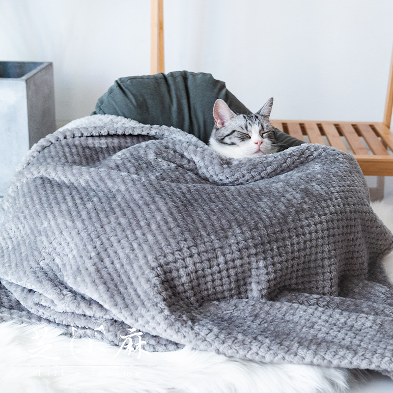 冬季保暖貓咪睡覺用寵物毛毯貓墊子貓被子睡墊