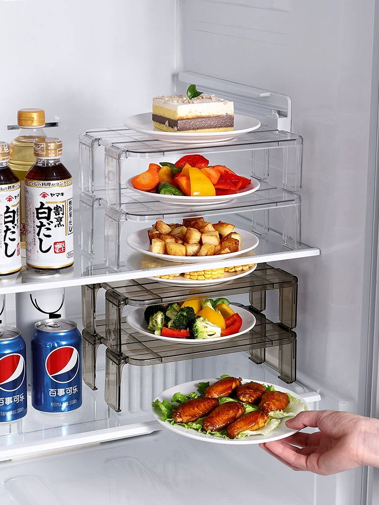 廚房多功能分層冰箱置物架塑料材質剩菜收納盒 (8.3折)