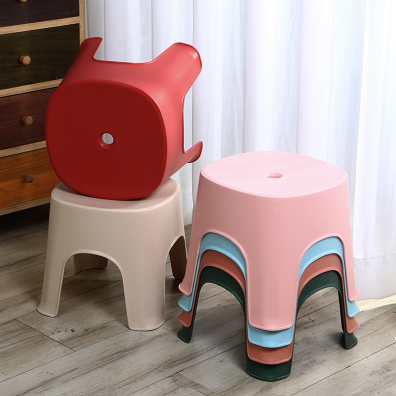 家用矮凳塑料小凳子浴室凳坐凳兒童小板凳踏腳凳加厚膠凳收納曡放