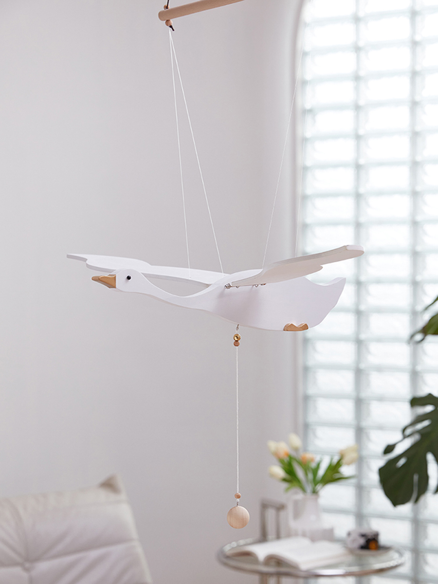 創意空中吊飾飛鳥海鷗裝飾件簡約現代風格房間