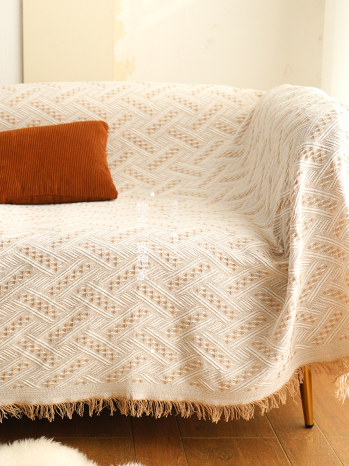 北歐簡約純色萬能沙發巾 沙發蓋布 ins風 純棉材質 多種尺寸風格任選