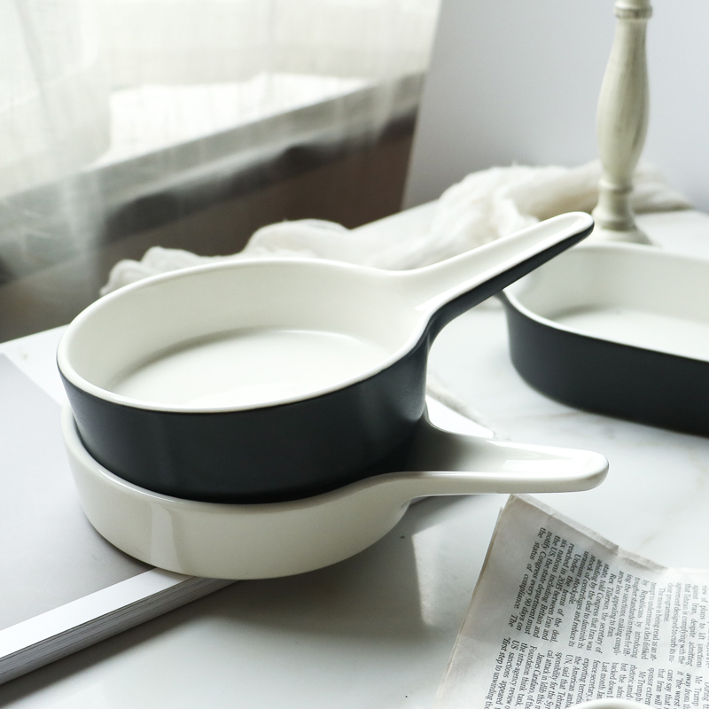 造器 芝士焗飯烤盤 微波爐烘焙烤箱用陶瓷碗 北歐日式創意西餐盤