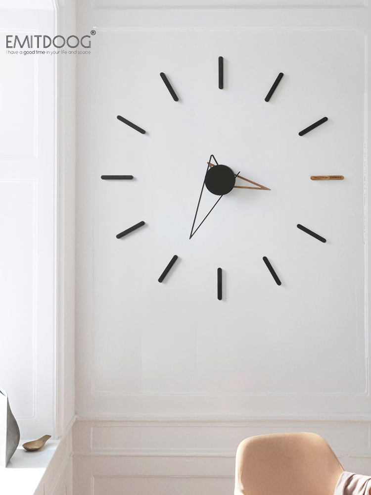創意北歐風格掛鐘客廳家用時尚輕奢現代風裝飾時鐘