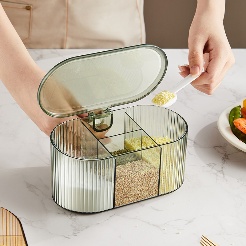 帥仕調料盒一體多格創意簡約塑料調味品收納盒家用廚房