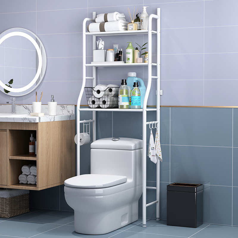 北歐風格多層置物架衛浴馬桶洗衣機架收納置物架浴室置物架 (7.4折)