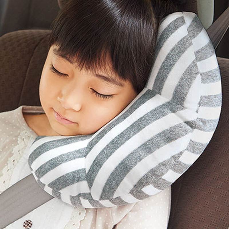 兒童汽車頸枕 舒適帶護肩套午休護頸枕睡